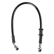 (110CM) 30cm-220cm Motorcycle Bike Braided Brake Clutch Oil Hoses Line Pipe Cable Black