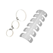 (Silver) Motorcycle Exhaust Muffler Pipe Protector Heat Shield Cover Aluminum For Honda Chopper Cruiser Universal
