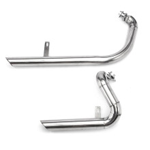 Cut Pipes Exhaust Muffler System With Silencer For Yamaha Virago V star XV125