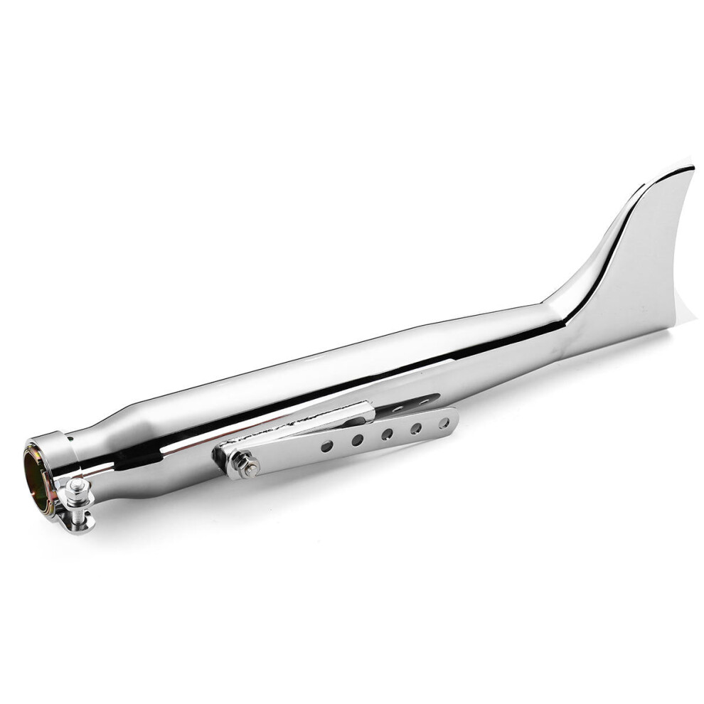 Universal Motorcycle Fin Exhaust Muffler Pipe Silencer For Chopper Cafe Racer 6093316933791