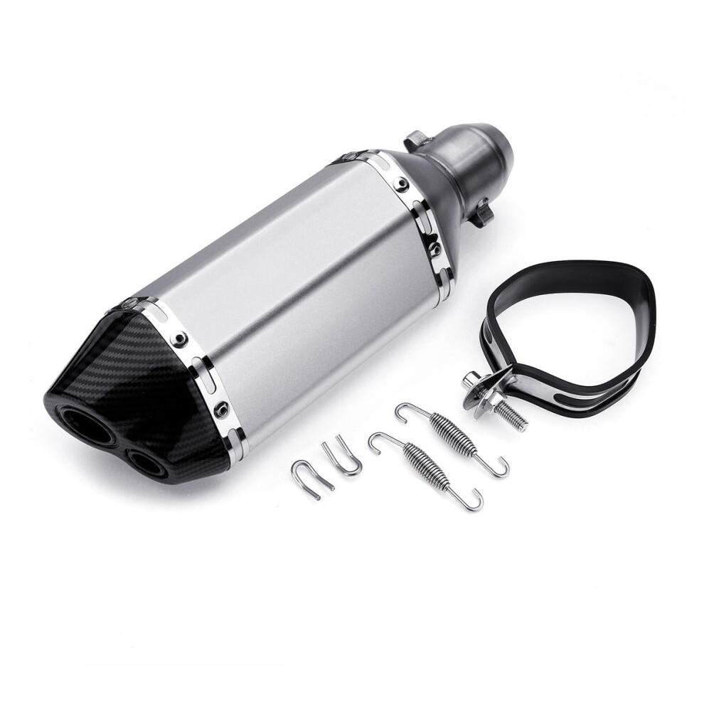310Mm Sliver Universal Motorcycle Dirt Bike Atv Exhaust Muffler Pipe Db Killer 38-51Mm 6093316938376
