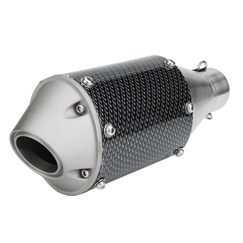 38-51Mm Universal Stainless Steel Motorcycle Carbon Fiber Tail Exhaust Pipe 6093316939281