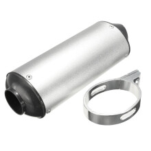 (White) 38mm Motorcycle Exhaust Muffler Tip Pipe for 125 150 160cc Dirt Pit Bike ATV