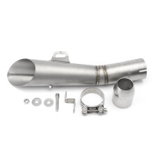 (Titanium) 51mm Exhaust Systems Muffler Pipe For Yamaha YZF R6 04-17 Stainless GP Universal