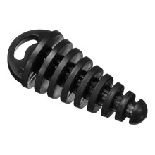 (Black) 68mmx38mm Waterproof Motorcycle Exhaust Muffler Sileder Wash Waterproof Plug