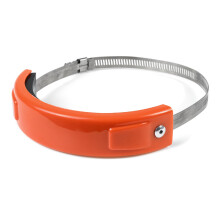 (Orange) Motorcycle Accessories Silencer/Round Oval Exhaust Muffler Protector Can Cover For EXC-F/EXC/SX-F 450/350/530/525/500