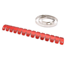 (Red) 61cm Motorcycle Exhaust Muffler Pipe Protection Aluminum Heat Shield Cover For Honda/Yamaha Dirt Bike Accessories
