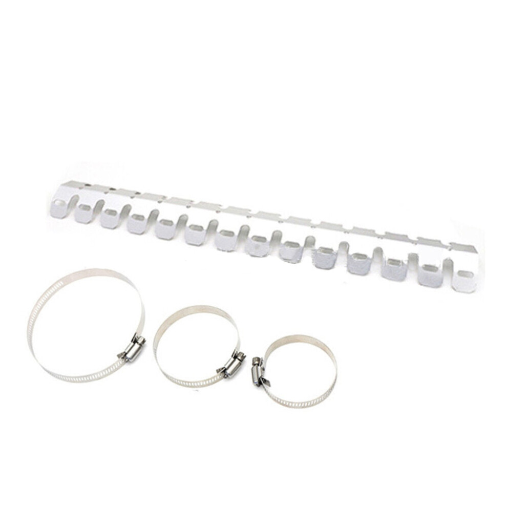(Silver) 61Cm Motorcycle Exhaust Muffler Pipe Protection Aluminum Heat Shield Cover For Honda/Yamaha Dirt Bike Accessories Silver 6093316940768