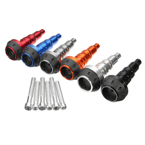 (Silver) Motorcycle Exhaust Frame Slider Crash Falling Protector 1