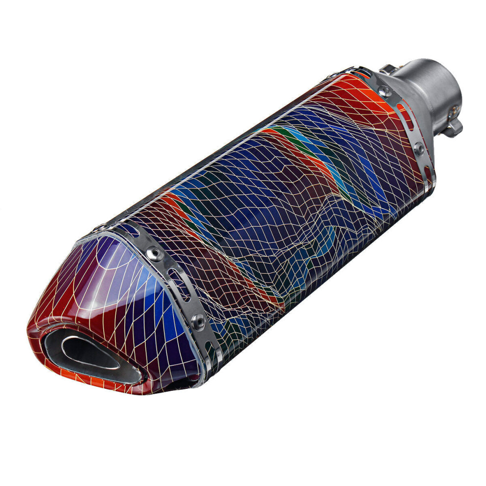 (G) 38-51Mm Stainless Steel Motorcycle Exhaust Muffler Pipe With Silencer Universal 6093316938901