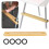 Fit For Antilop Adjustable Height Solid Bamboo Highchair Footrest 2