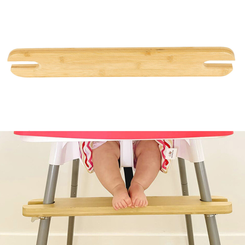 Fit For Antilop Adjustable Height Solid Bamboo Highchair Footrest