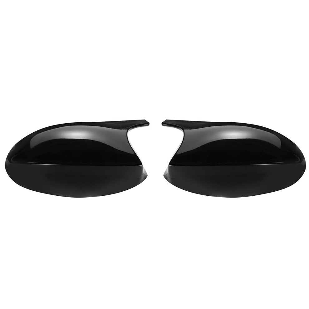 Car Rear View Mirror Cap Cover Replacement Glossy Left & Right Black 9078193208580