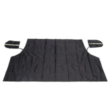 (Black) Magnetic Car Windshield Snow Cover Sun Dust Ice Frost Protector Shield Green 210x123.5x146cm