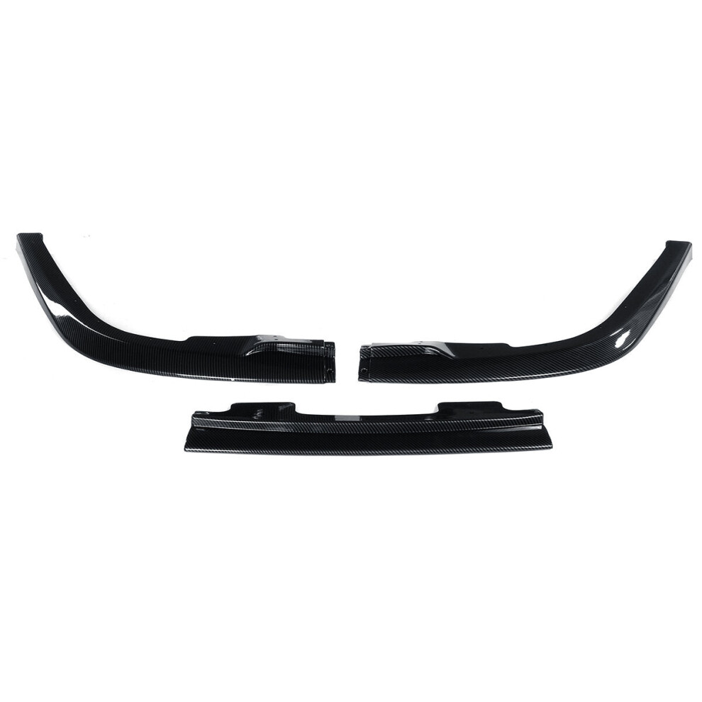Front Bumper Lip Spoiler For Subaru Impreza Wrx Sti S204 2006-2007 Carbon Fiber Look Splitter Cover Trim Body Kit 3Pcs 4250937607711