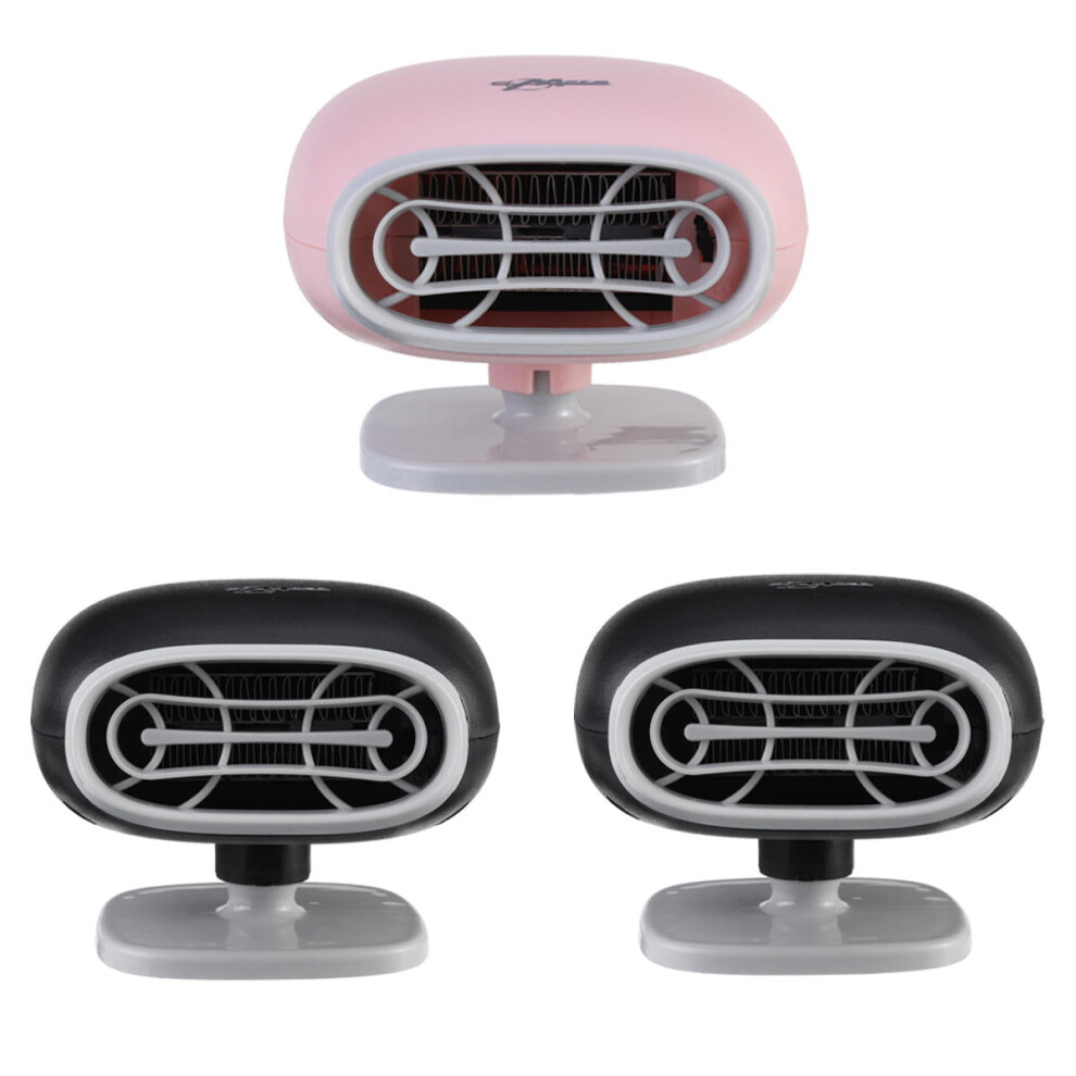 ( (Ordinary)) 2 In 1 Car Heater Cooler Fan 12V 150W Portable Auto Windshield Demister Defroster Dryer Black 9495687535142
