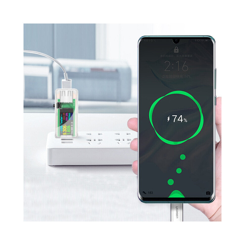 Usb Tester Dc Digital Voltmeter Power Bank Charger Indicator Voltage Current Meter Clear 8727971205396