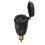 (Red) Type-C USB Car Charger Waterproof General Quick USB Charger Socket Charger Blue Light 12