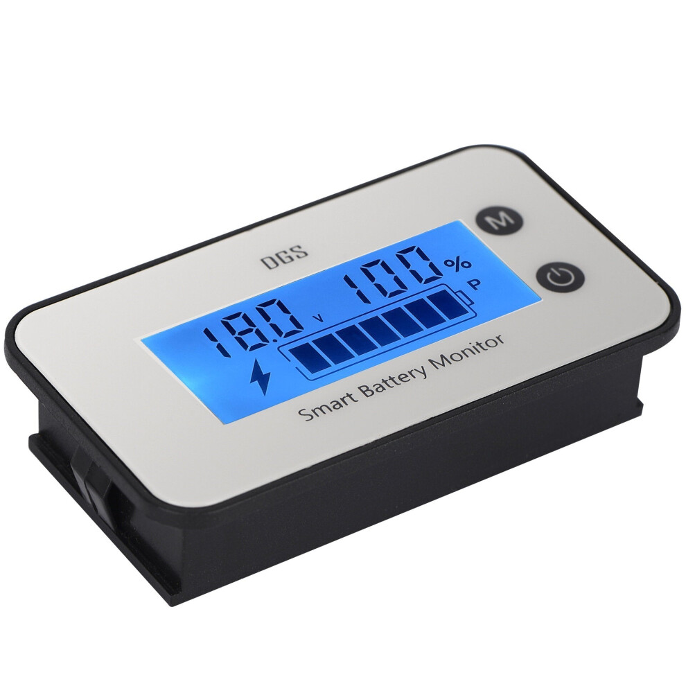 (Blue, No) IPX7 Waterproof Battery Voltage Percentage Lead-acid Ternary Iron Lithium Battery Display Tester 7-100V