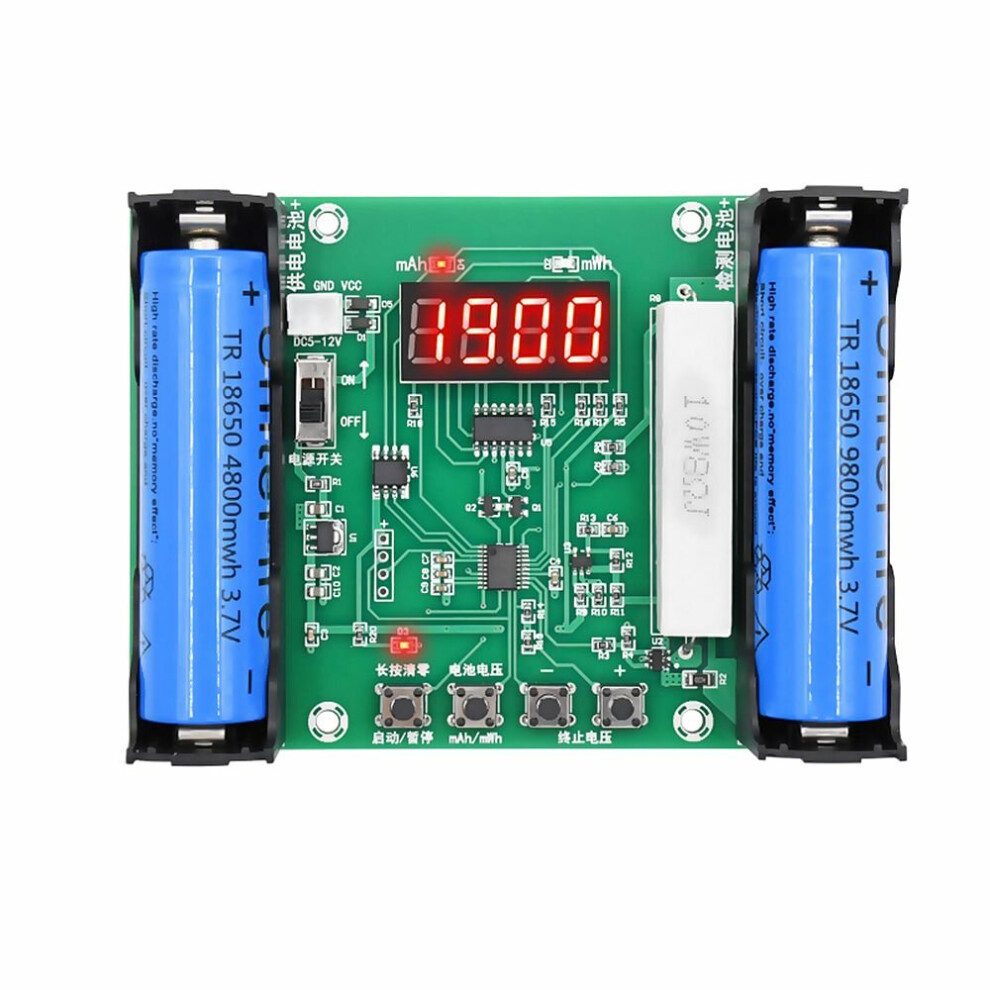 Battery Capacity Tester mAh mWh For 18650 Lithium Battery Digital Measurement Lithium Battery Power Detect Tester Voltmeter