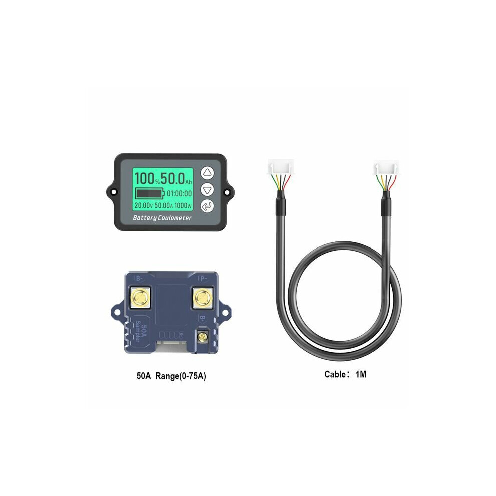 (50A) Coulomb Meter With Shell Electric Vehicle Battery Indicator Lithium Iron Phosphate Capacity Tester 8727971252642