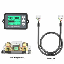 (100A) Coulomb Meter with Shell Electric Vehicle Battery Indicator Lithium iron Phosphate Capacity Tester