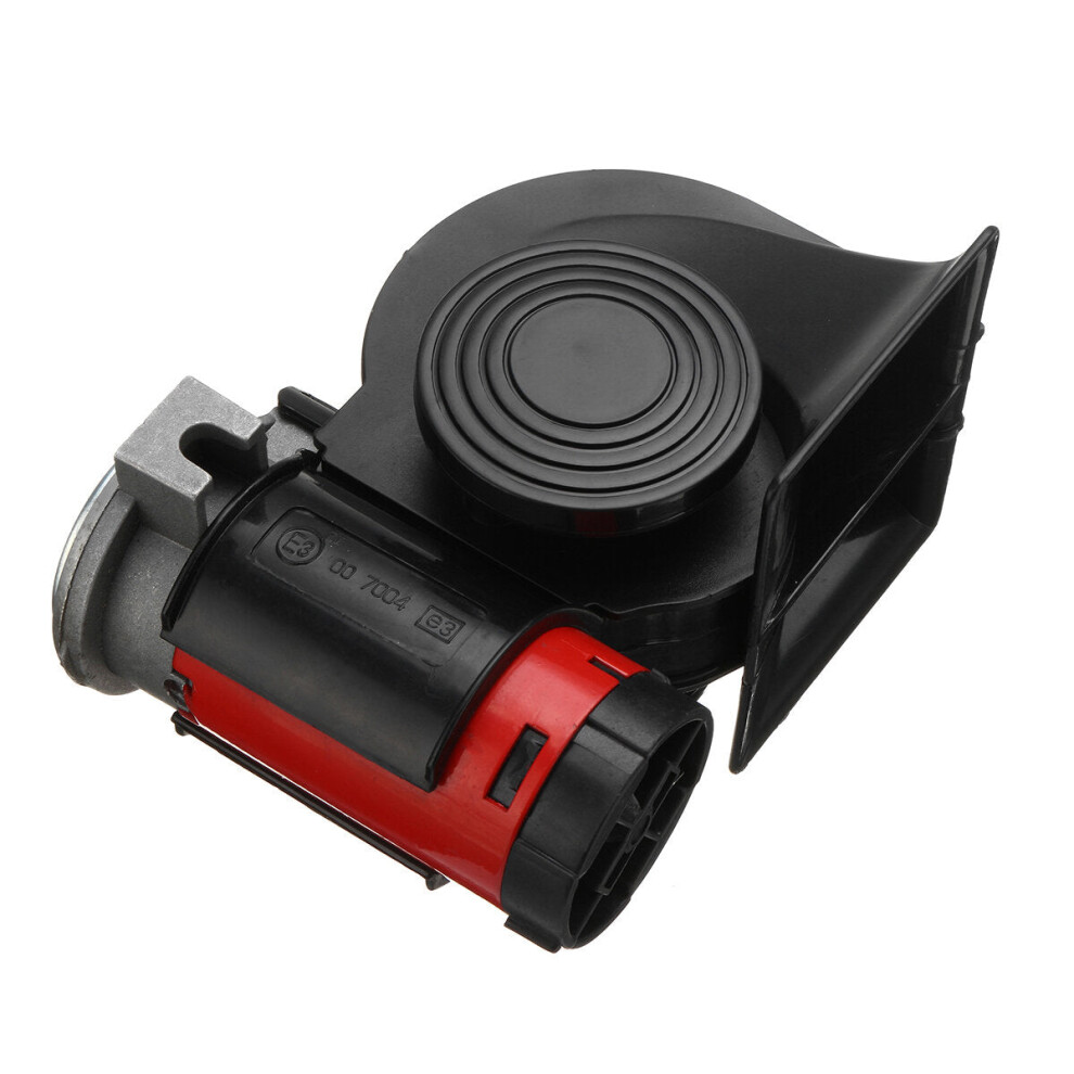 (Black) 12V 139Db Electric Air Horn Dual Tone Trumpet Loud Pump With Compressor For Car Truck Motorcycle Black 4250937585521