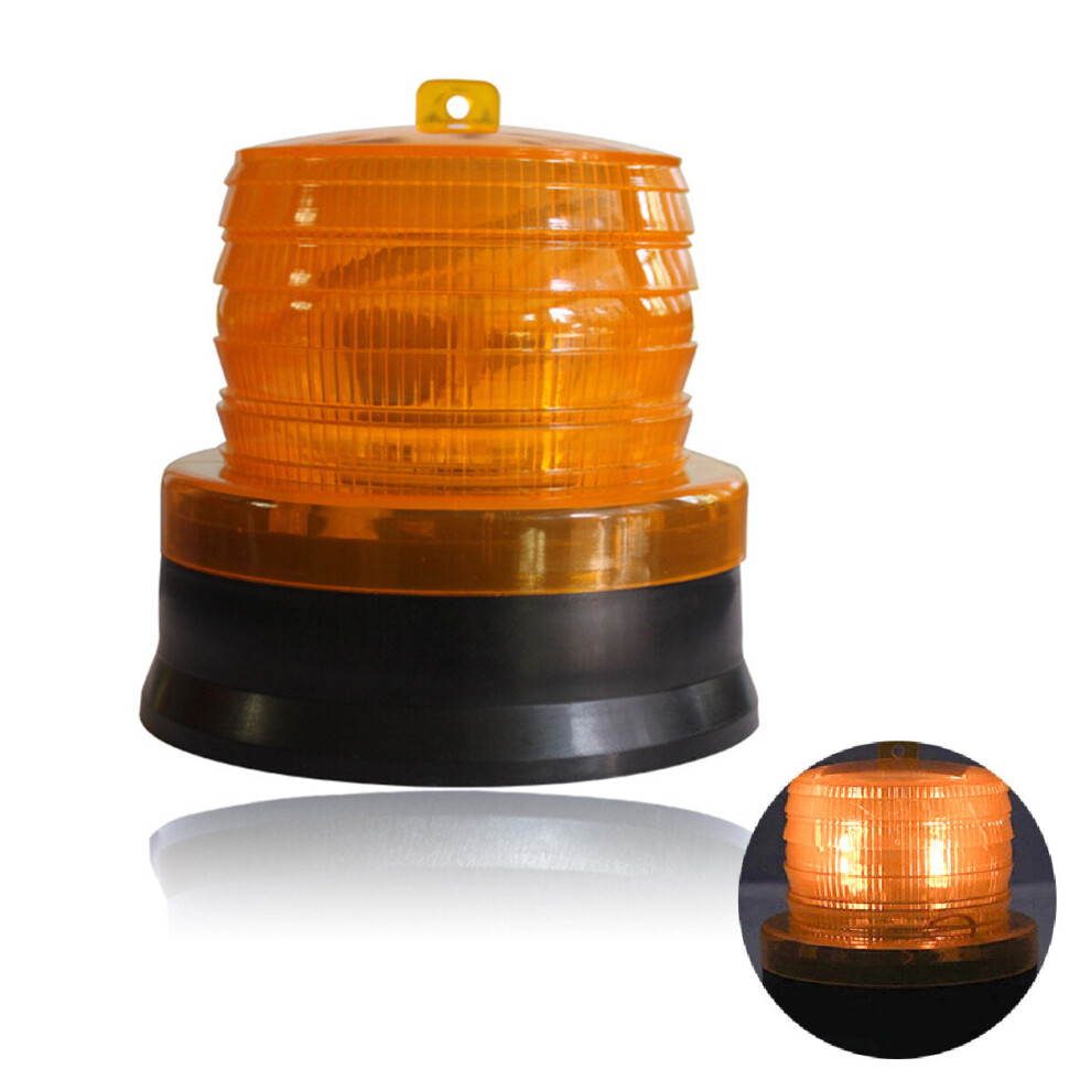 () Led Solar Power Car Bus Emergency Warning Strobe Beacon Alarm Flash Lamps Yellow/Light 4250937507042