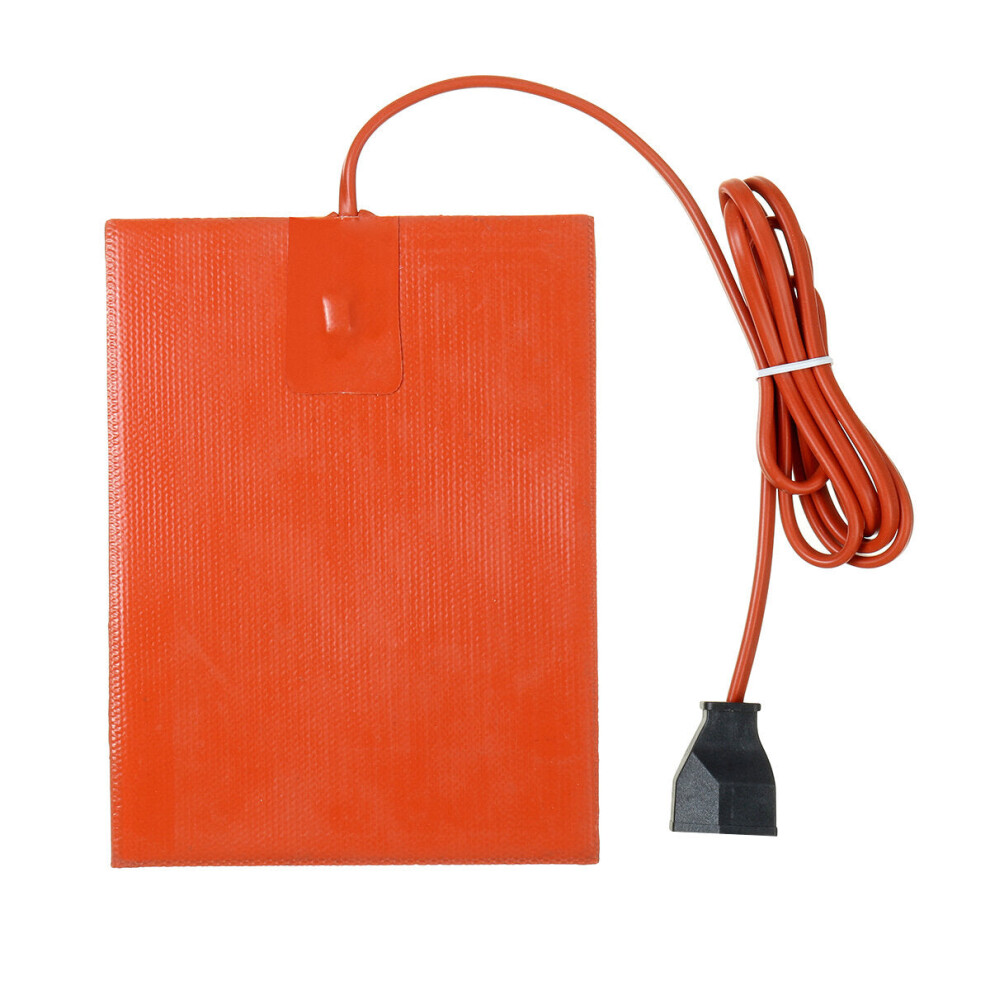 (Us Plug) 300W 150X200mm Universal Silicone Car Engine Pan Sump Tank Heater Pad Waterproof 9495687535746