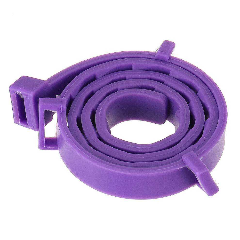 (Purple) 65cm Pet Supplies Insect Repellent Anti-Flea Collar Cat And Dog Flea Repellent Collar Aluminum Boxed