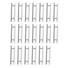 (20 pack Silver 128mm (Hole Centres)) Kitchen Cupboard Cabinet T-Bar Door Handle Steel