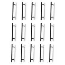 (15 pack Black 160mm (Hole Centres)) Kitchen Cupboard Cabinet T-Bar Door Handle  Steel