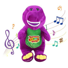 Barney Singing Dinosaur Plush Toy Children Dinosaur Plush Puppet Toy I Love You Plush Doll Toy Gift For Kids