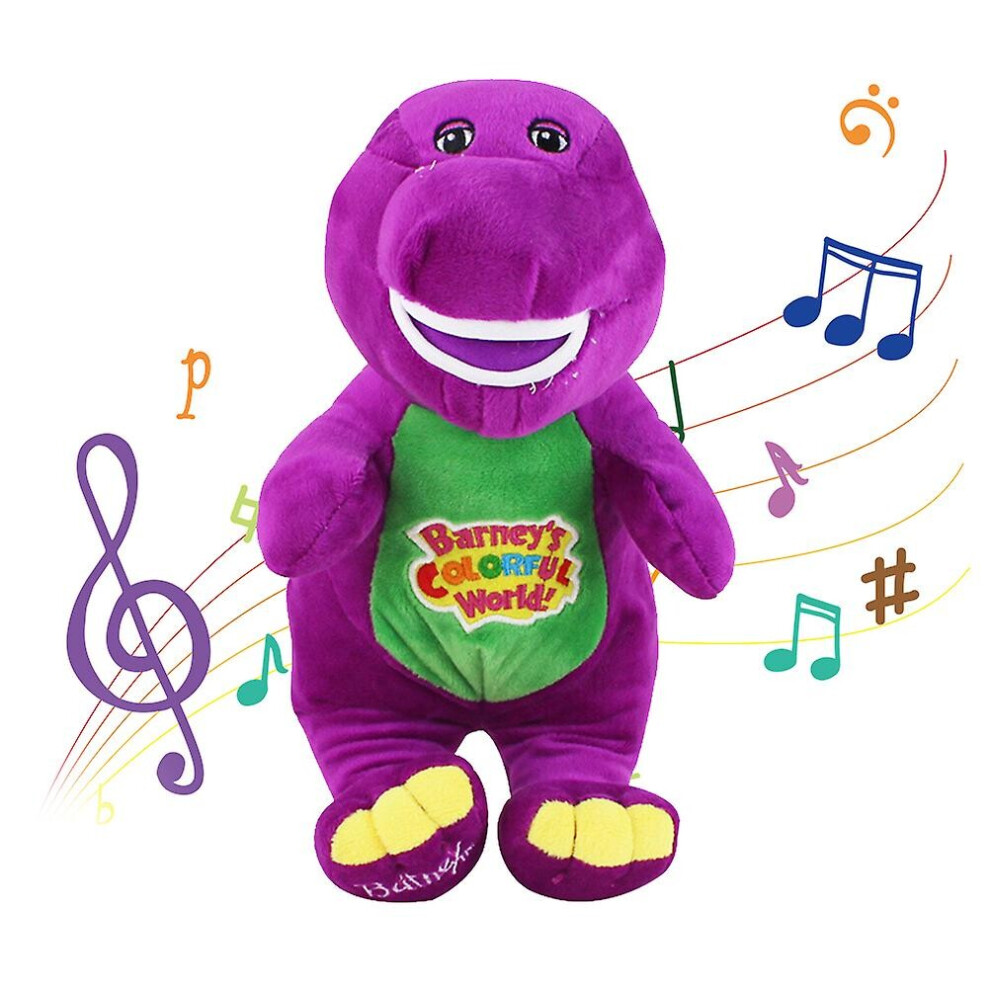 Bynone Barney Singing Dinosaur Plush Toy Children Dinosaur Plush Puppet Toy I Love You Plush Doll Toy Gift For Kids