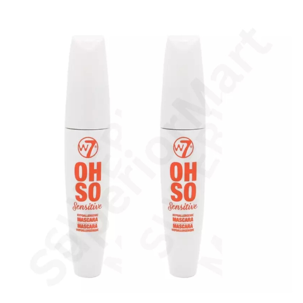 2X W7 Oh So Sensitive Mascara Black Mascara For Sensitive Eyes