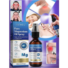 ALIVER Pure Magnesium Oil Spray|Sleep & Anxiety 100% Pure & Natural,Gluten Free,Magical Topical Magnesium Oil |Feet & Body Muscle Relaxation Oil 60ml