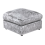 Furniture 786 (Silver) Jumbo Size Crushed Velvet Footstool 1