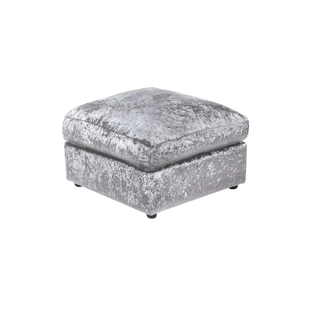 (Silver) Jumbo Size Crushed Velvet Footstool-image-OPC-PFXJ5CR-NEW