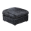 Furniture 786 (Black) Jumbo Size Crushed Velvet Footstool 1