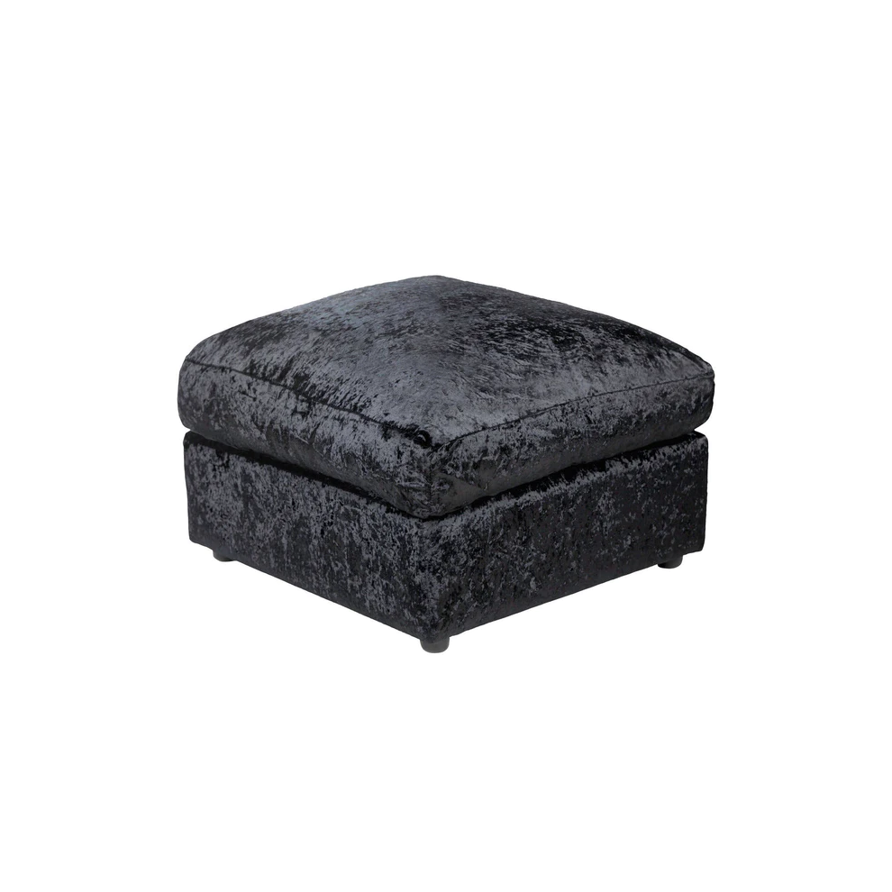 (Black) Jumbo Size Crushed Velvet Footstool-image-OPC-PFXJ5CS-NEW