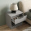 URBN Living (Grey , 2) 1-Drawer Bedside Table Cabinet Nightstand Storage Shelf Unit 5
