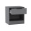 URBN Living (Grey , 2) 1-Drawer Bedside Table Cabinet Nightstand Storage Shelf Unit 6
