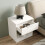 URBN Living (White, 1) 1-Drawer Bedside Table Cabinet Nightstand Storage Shelf Unit 3
