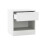 URBN Living (White, 2) 1-Drawer Bedside Table Cabinet Nightstand Storage Shelf Unit 4