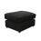 Furniture 786 (Black) Jumbo Size Chenille Fabric Footstool 1
