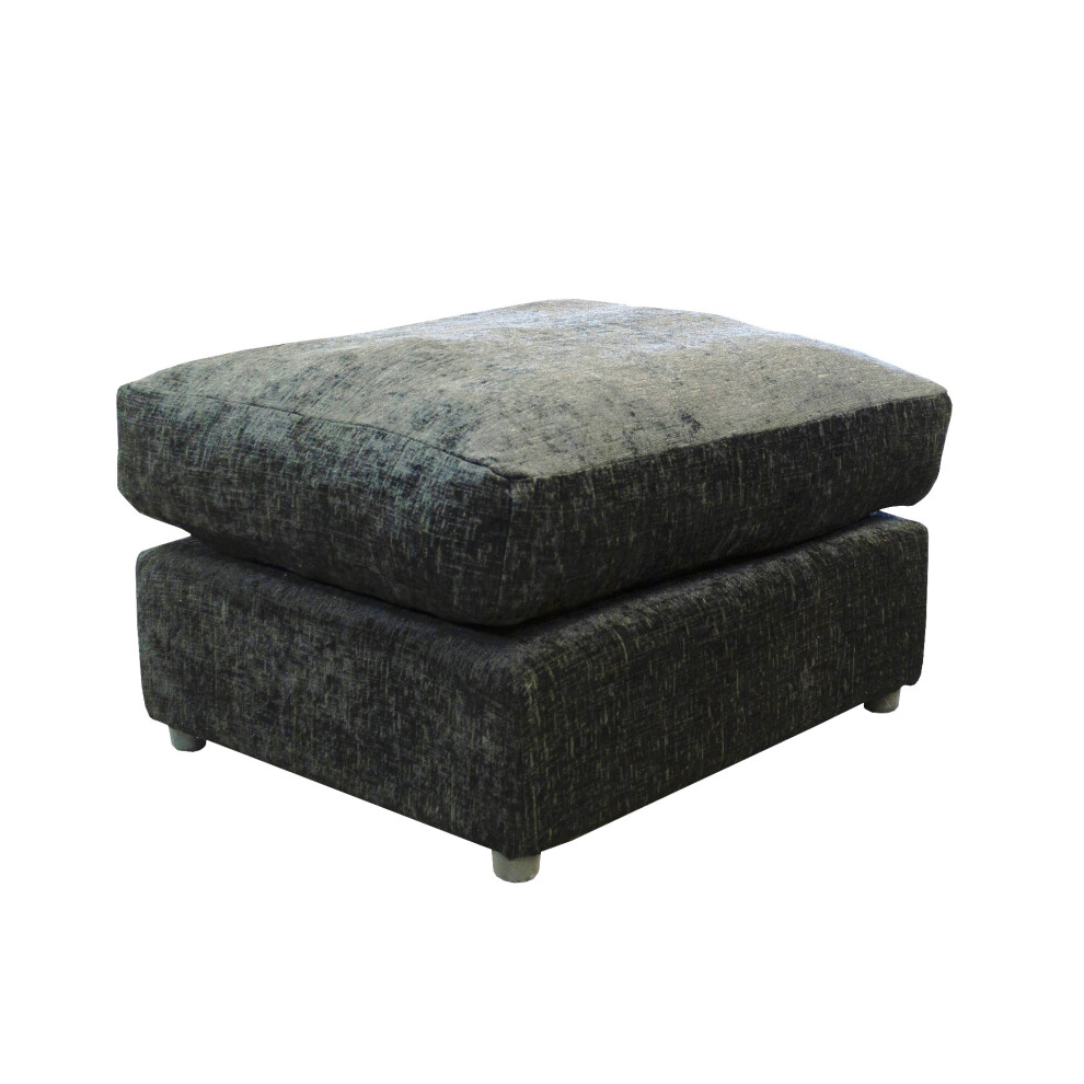 (Grey) Jumbo Size Chenille Fabric Footstool-image-OPC-PFXJ5H2-NEW