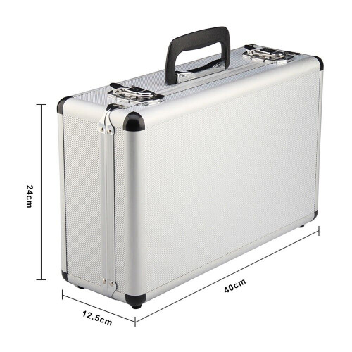 Large Hard Aluminium Flight Case Foam Lockable Tool Camera Gun Storage 2