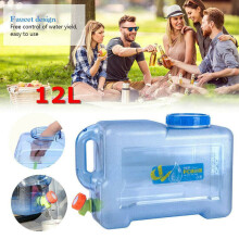12L Camping Hiking Tap Container Storage Drinking Water Bottle Bucket