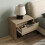 URBN Living (Oak, 2) 1-Drawer Bedside Table Cabinet Nightstand Storage Shelf Unit 6