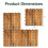 (12 x Tiles) Interlocking Wooden Decking Tiles 30x30cm Outdoor Patio Garden Floor Terrace 5